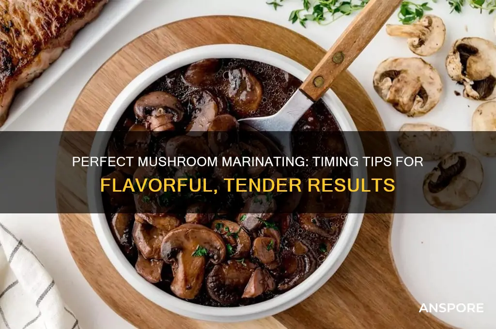 how long can you marinate mushrooms