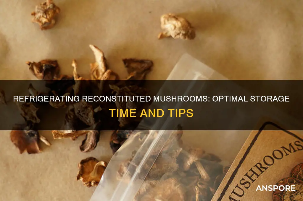 how long can you refrigerate reconstituted mushroom