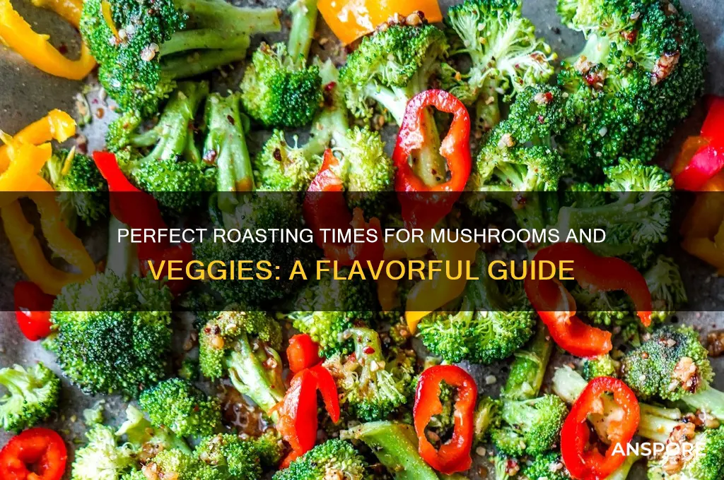 how long can you roast mushrooms with other vegetables