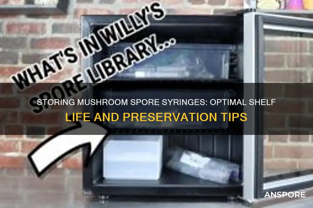 how long can you store mushroom spore syringes