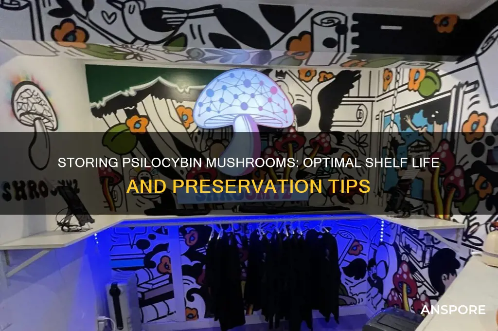 how long can you store psilocybin mushrooms