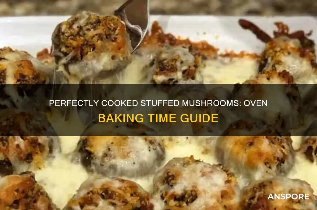 how long cook stuffed mushrooms in oven