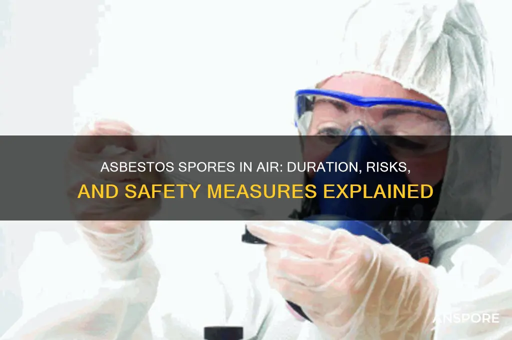 how long do asbestos spores stay in the air