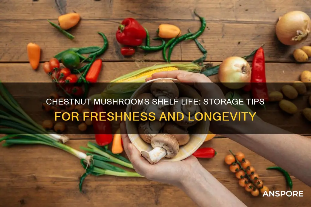 how long do chestnut mushrooms keep