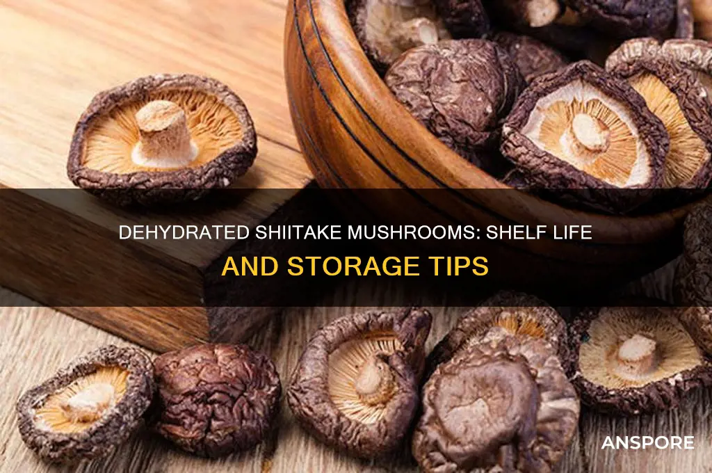 how long do dehydrated shiitake mushrooms last