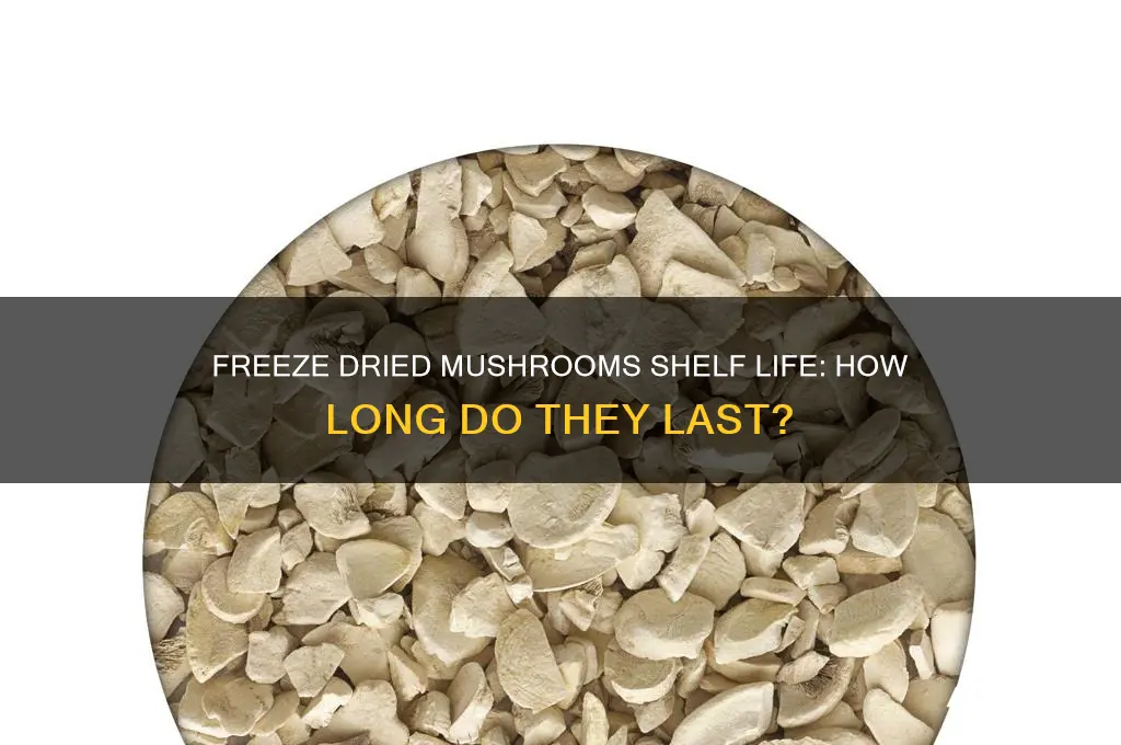 how long do freeze dried mushrooms last