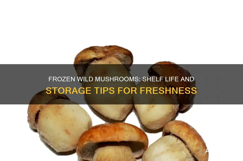 how long do frozen wild mushrooms keep