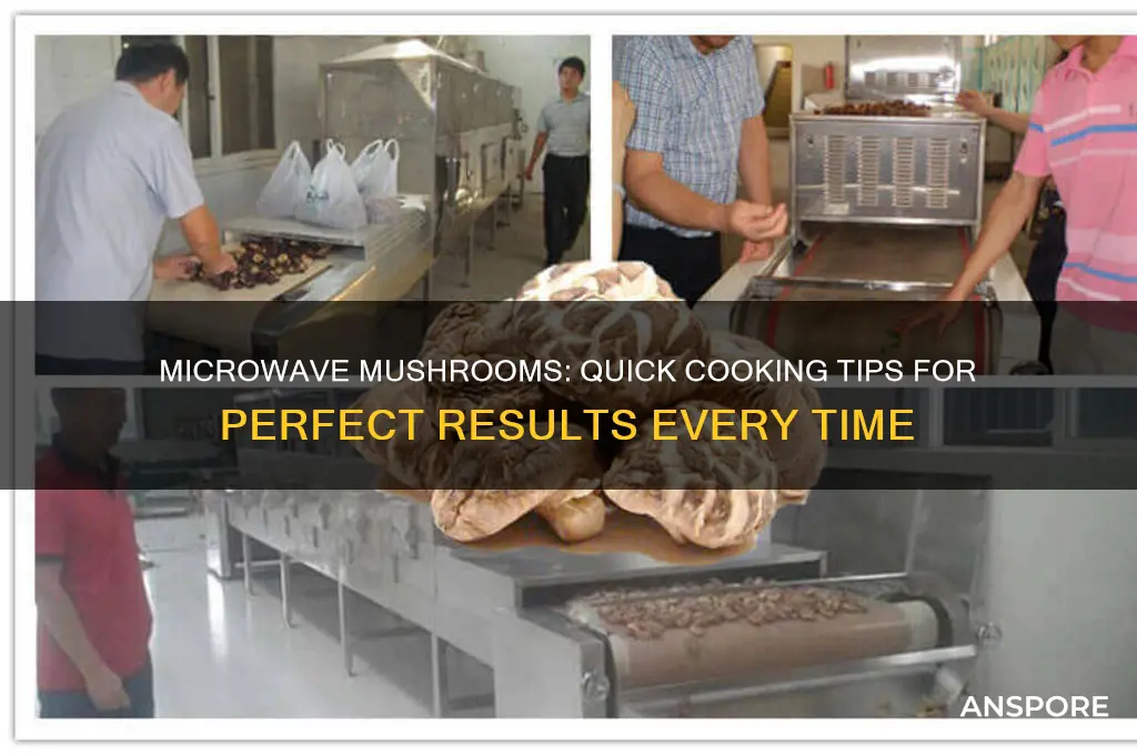 how long do i cook mushrooms in the microwave