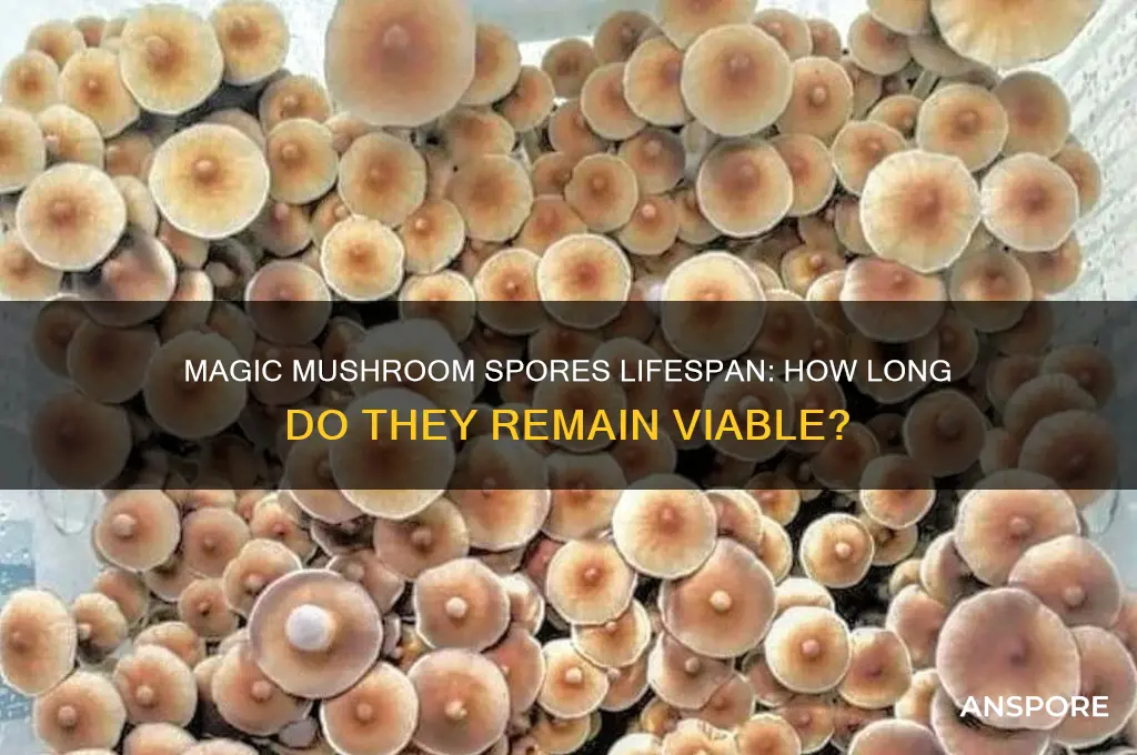 how long do magic mushroom spores last