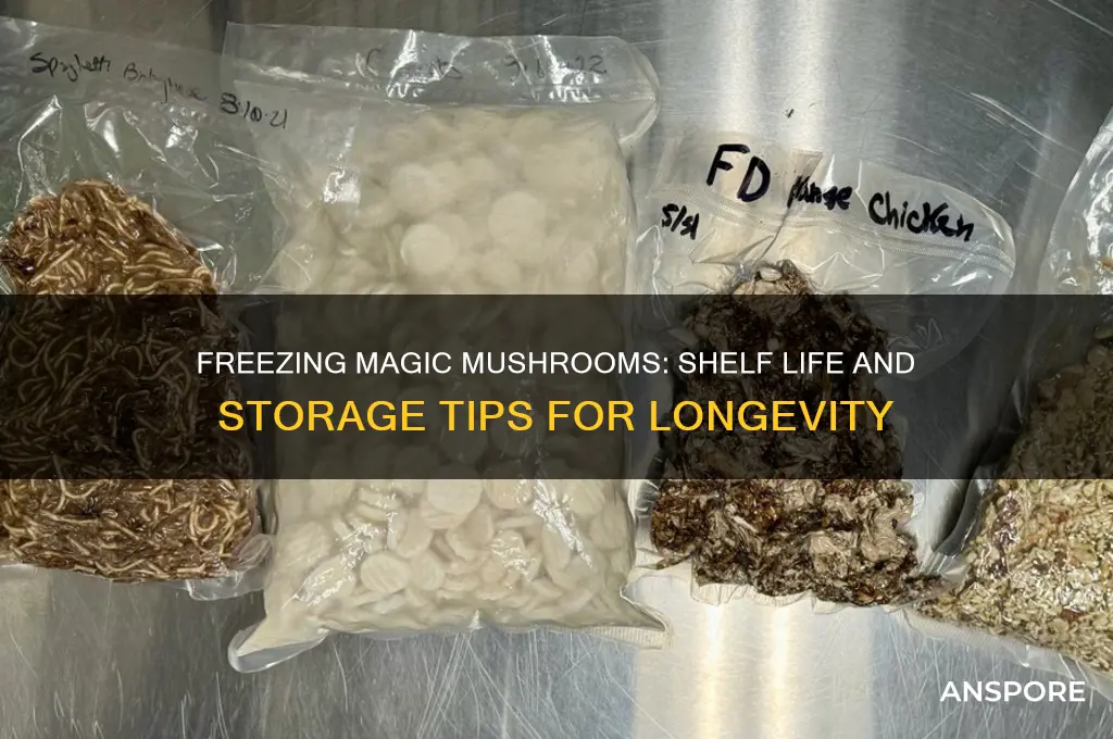 how long do magic mushrooms last in freezer