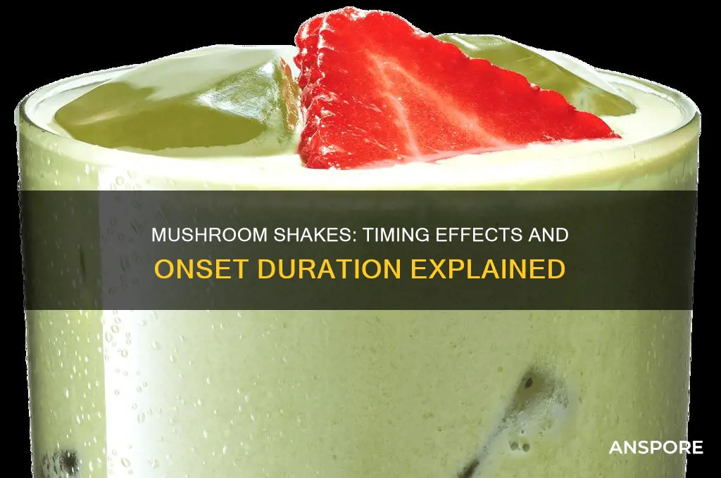 how long do mushroom shakes take to kick in