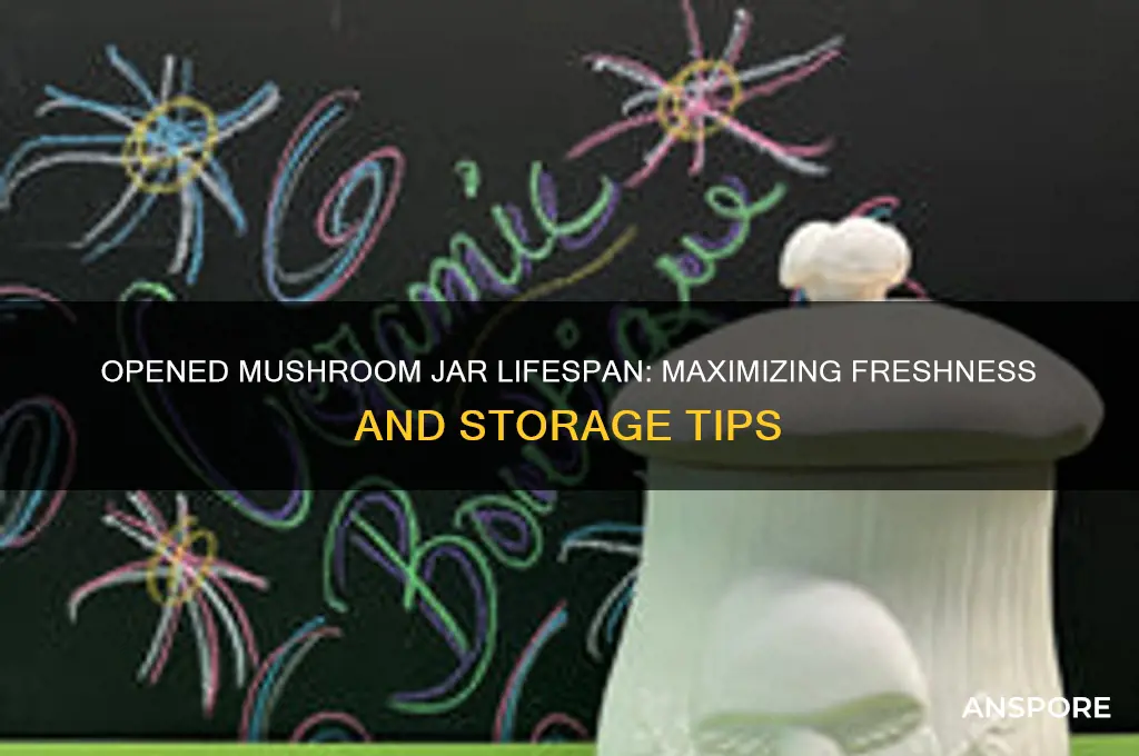how long do mushrooms in a jar last once opened