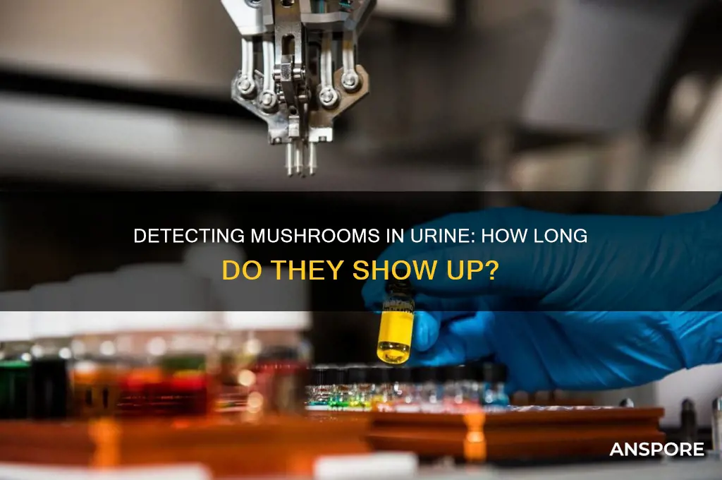 how long do mushrooms show on a pee test