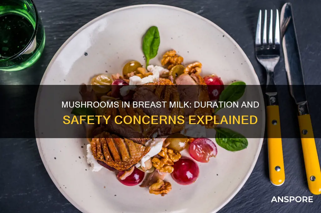 how long do mushrooms stay in breast milk