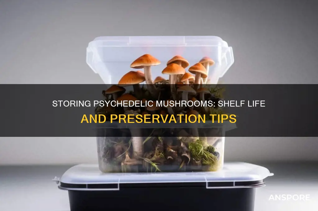how long do psychedelic mushrooms store