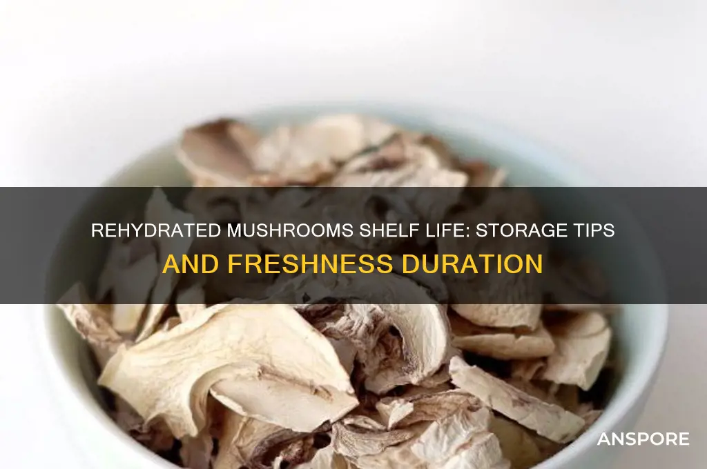how long do rehydrated mushrooms last