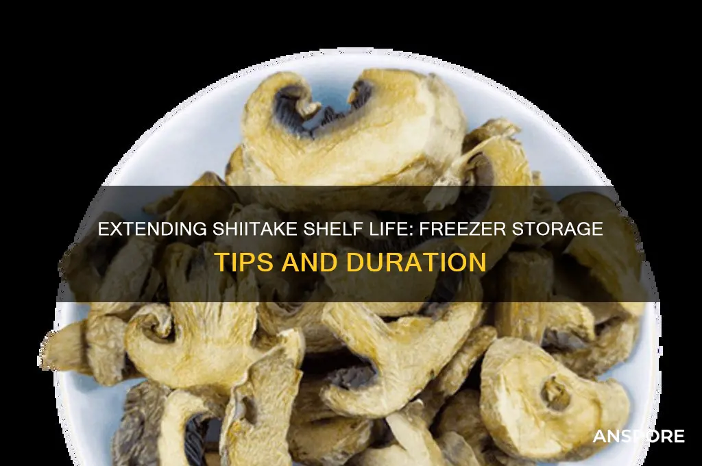 how long do shittake mushrooms last in the freezer