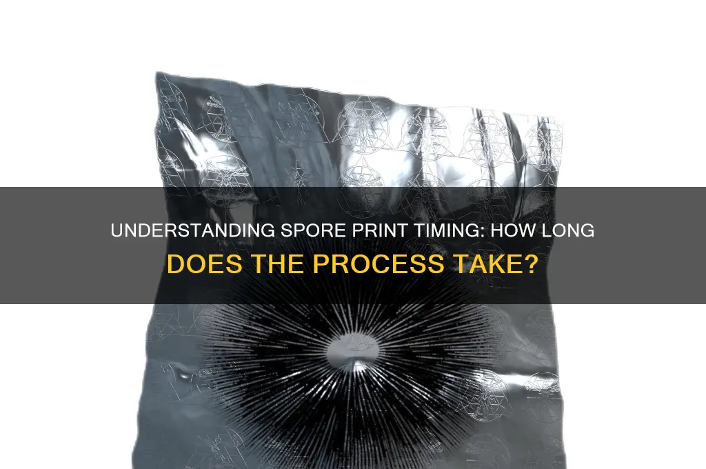 how long do spore prints take