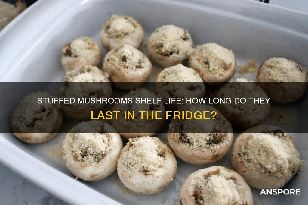 how long do stuffed mushrooms last in frudge