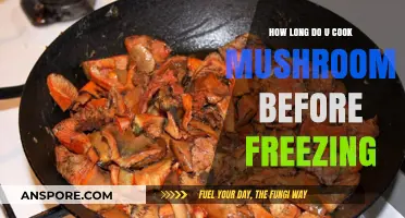 Perfectly Prepped: Optimal Mushroom Cooking Time Before Freezing