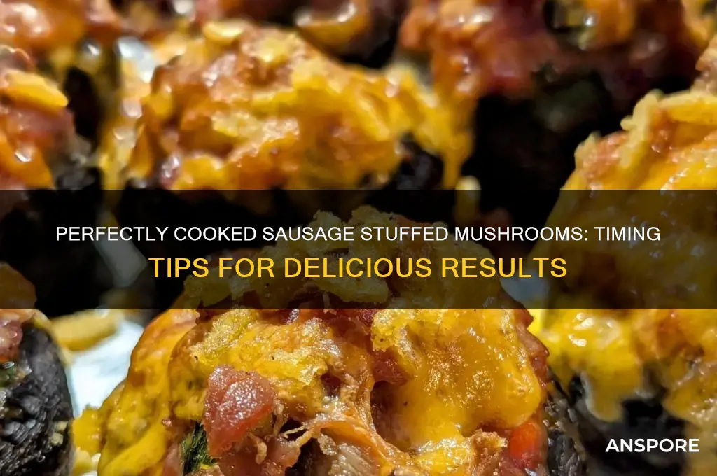 how long do u cook sausage stuffed mushrooms