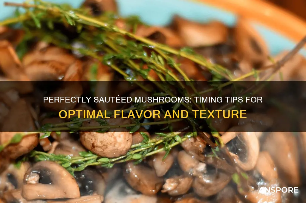 how long do u saute mushrooms