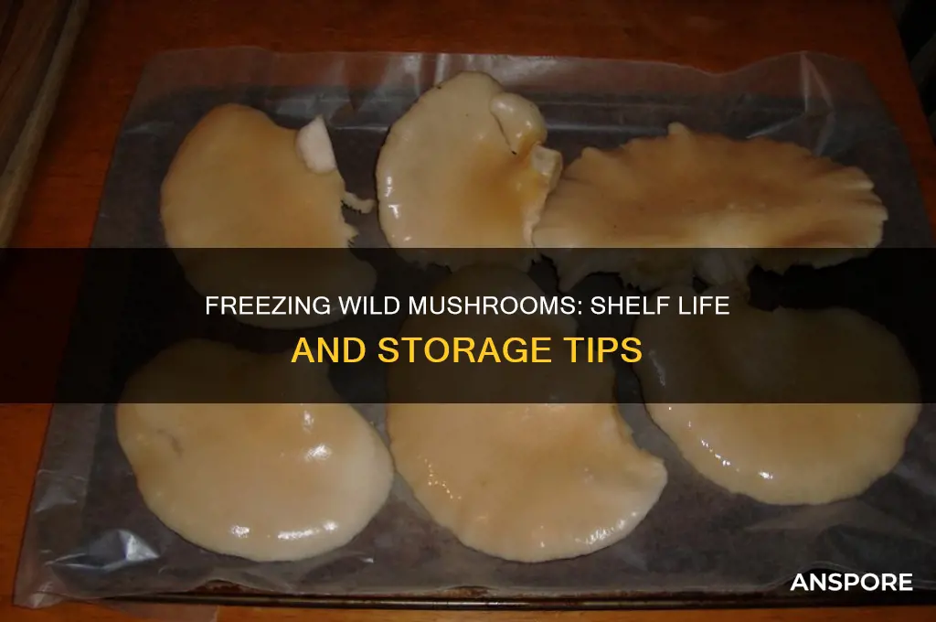 how long do wild mushrooms last in the freezer