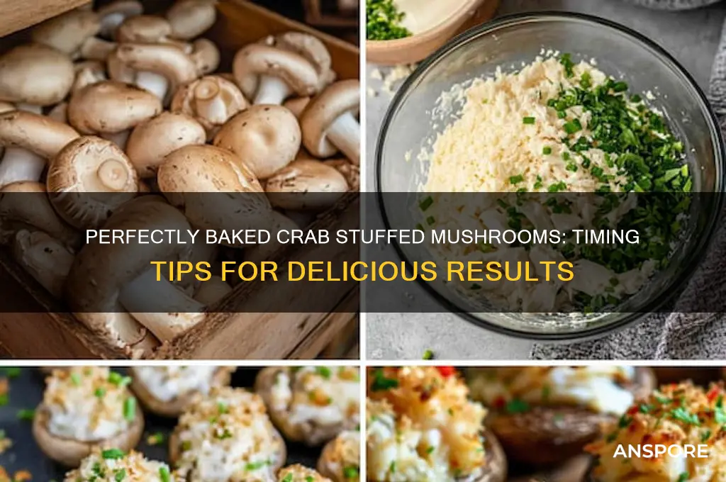 how long do you bake crab stuffed mushrooms