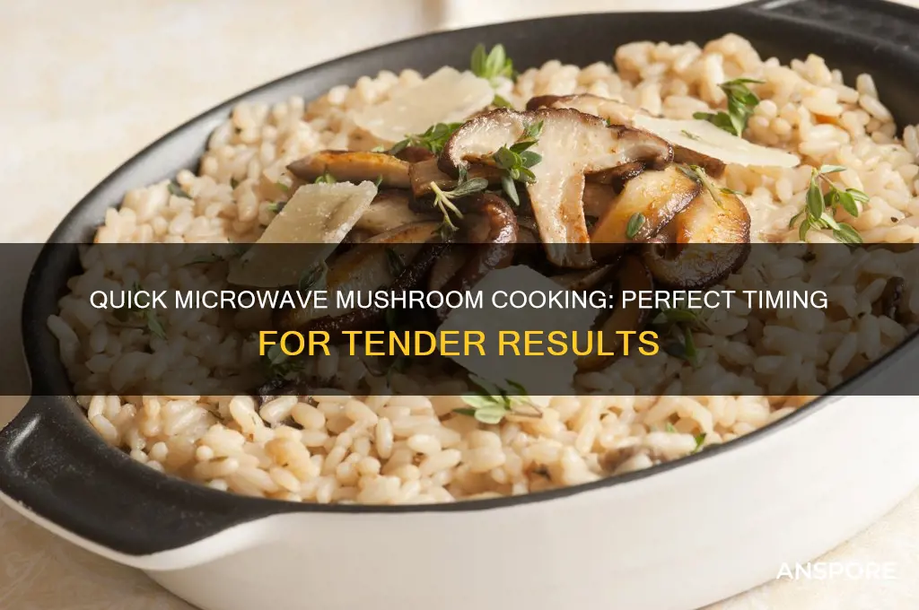 how long do you cook mushrooms in a microwave