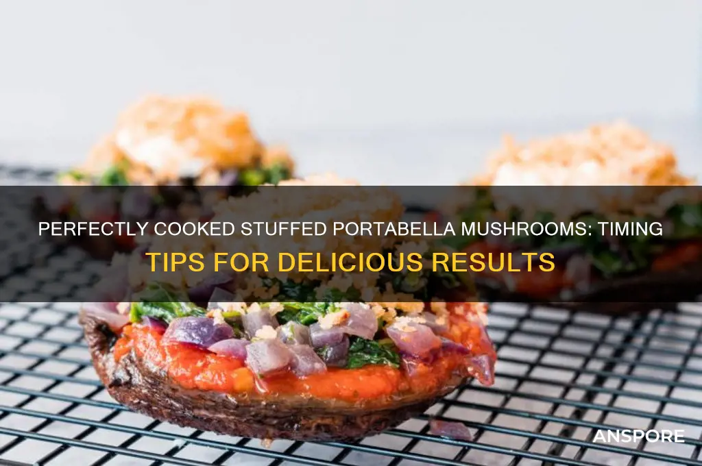 how long do you cook stuffed portabella mushrooms