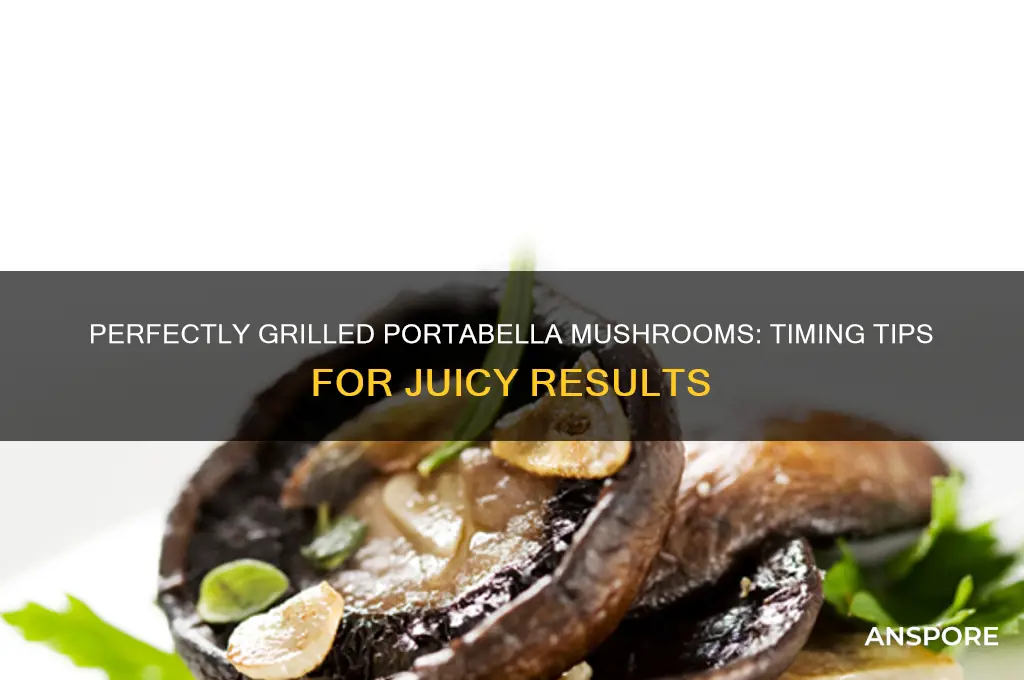 how long do you grill portabella mushrooms