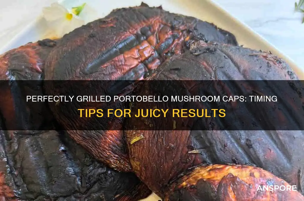 how long do you grill portobello mushroom caps
