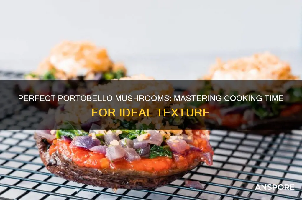 how long do you make portobello mushrooms