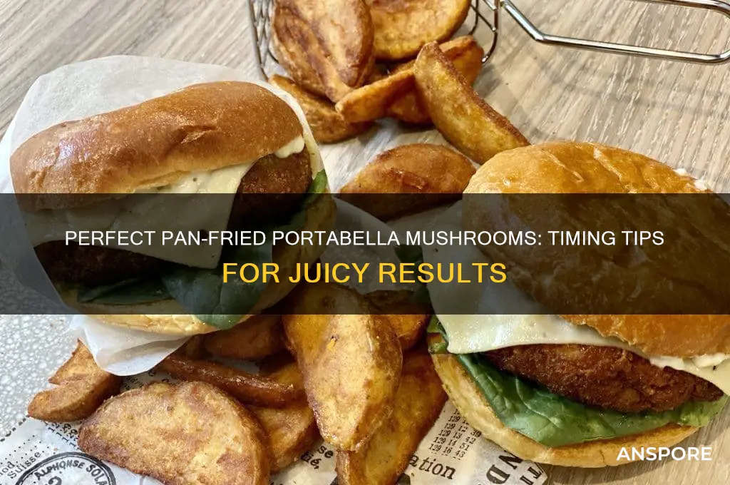 how long do you pan fry portabella mushrooms