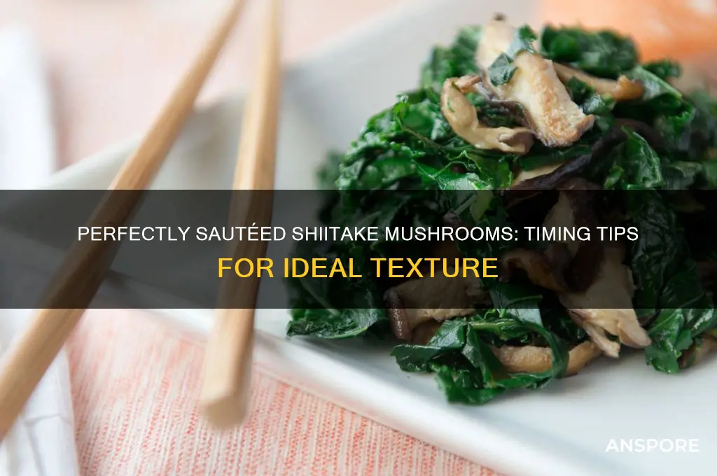 how long do you saute shiitake mushrooms