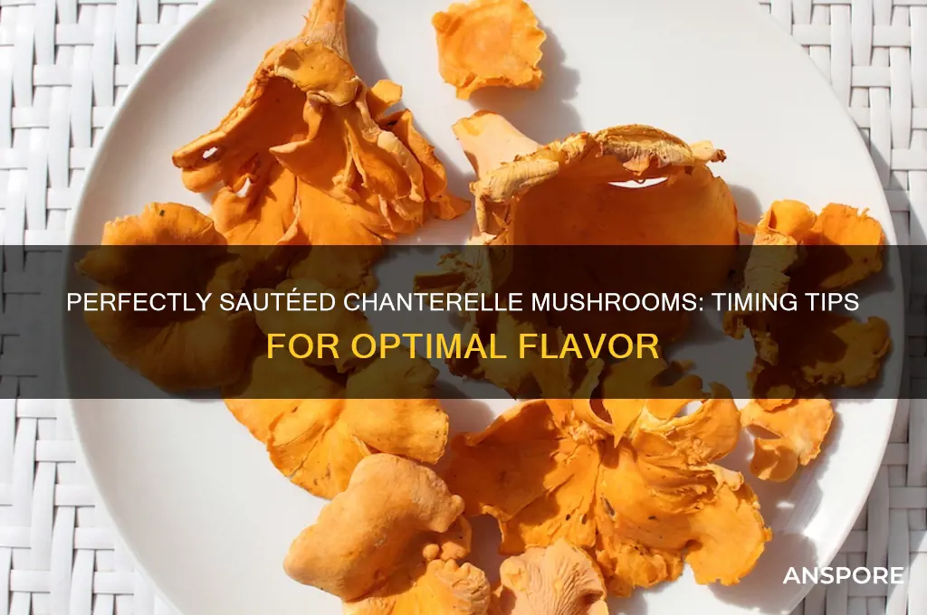 how long do you sautee chantrelle mushrooms