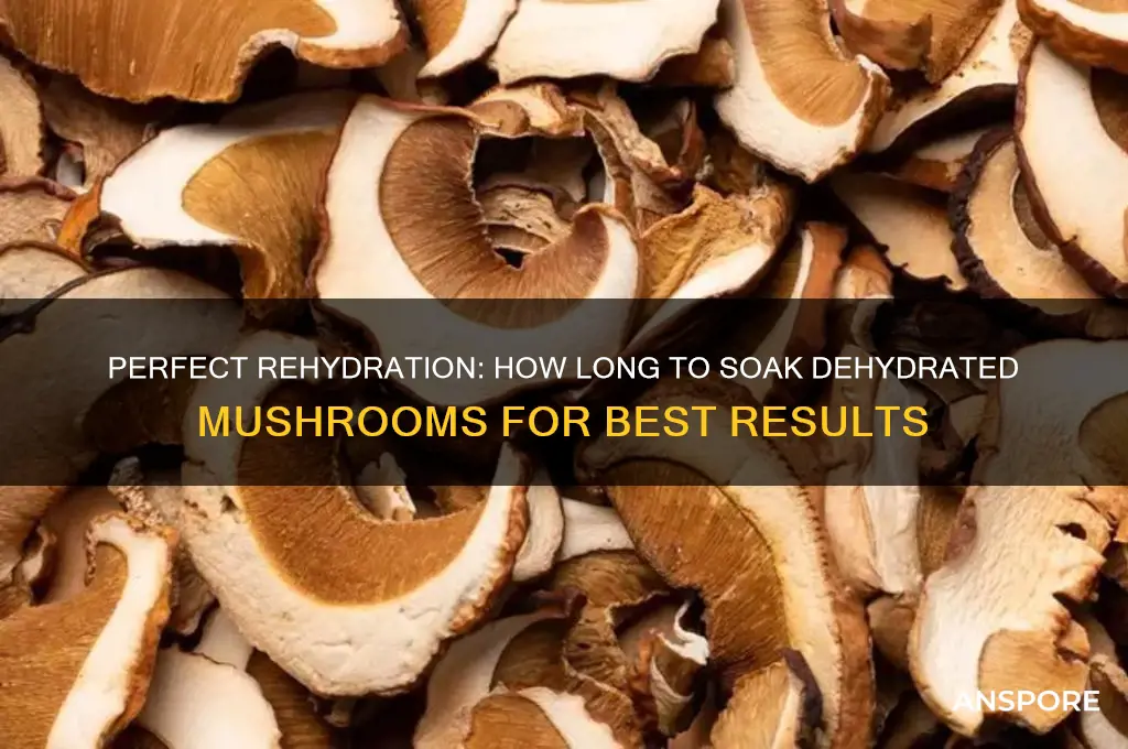 how long do you soak dehydrated mushrooms