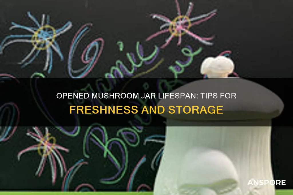how long does a jar of mushrooms last after opening