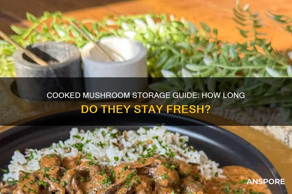 how long does cooked mushroom last