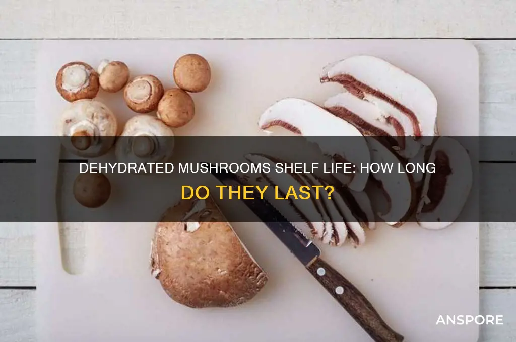 how long does dehydrated mushrooms last