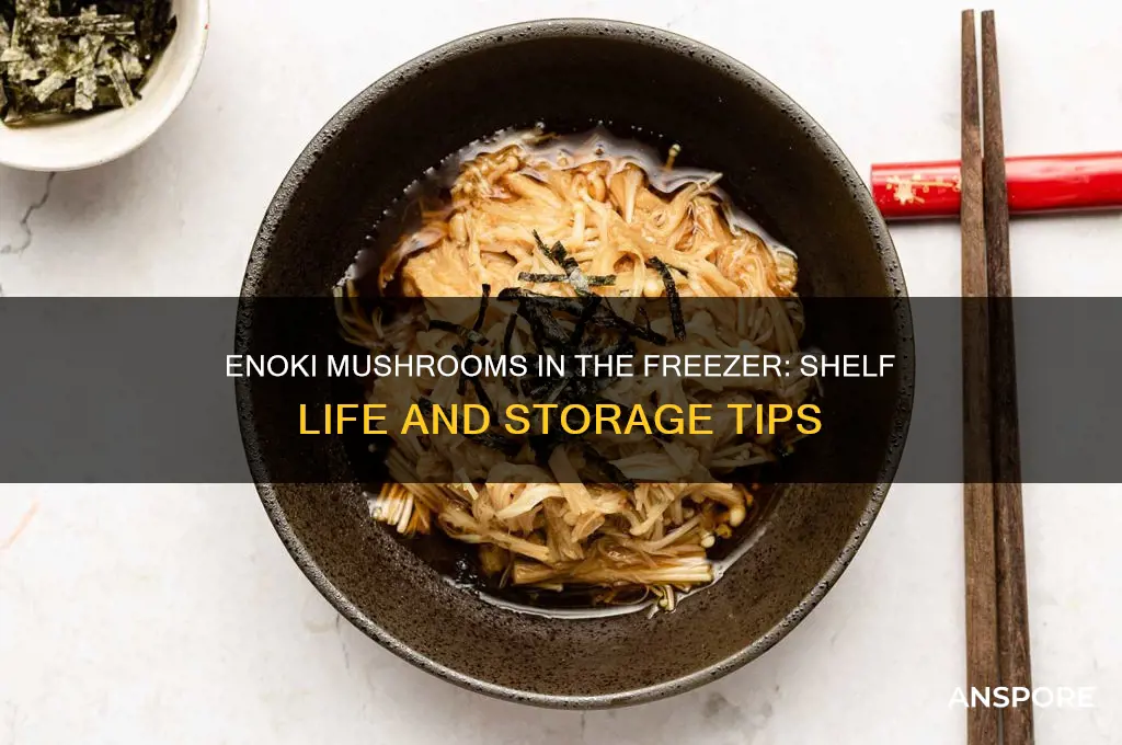 how long does enoki mushroom last in freezer