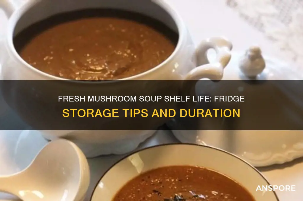how long does fresh mushroom soup last in the fridge
