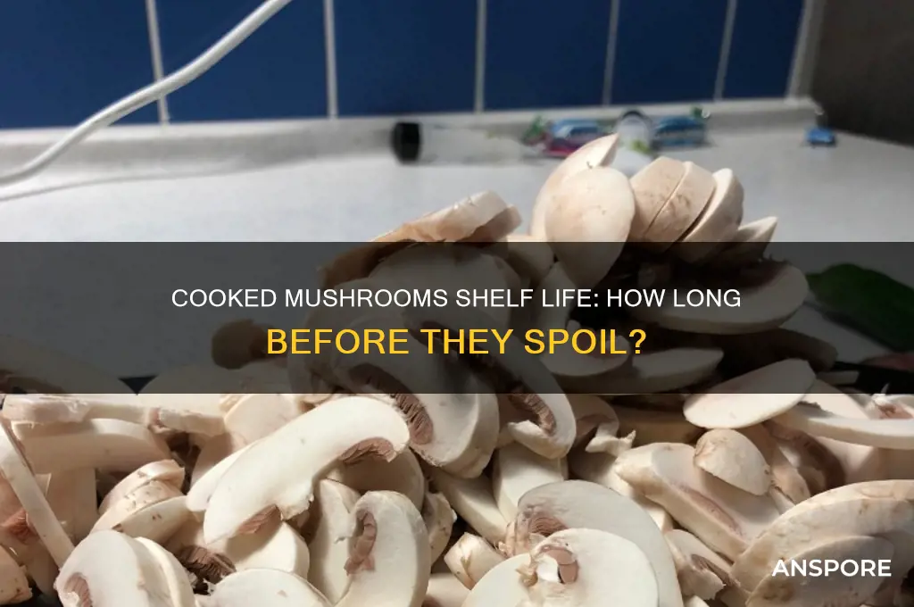 how long does it take for cooked mushroom to spoil