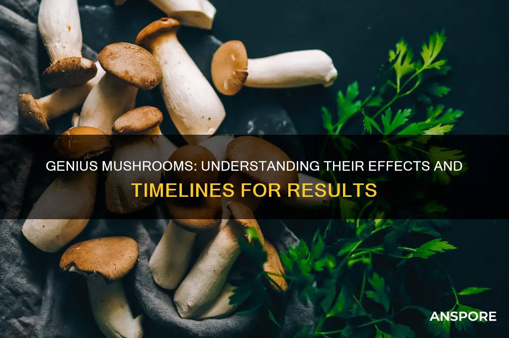 how long does it take for genius mushrooms to work