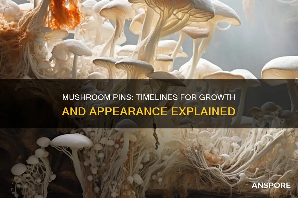 how long does it take for mushroom pins to appear