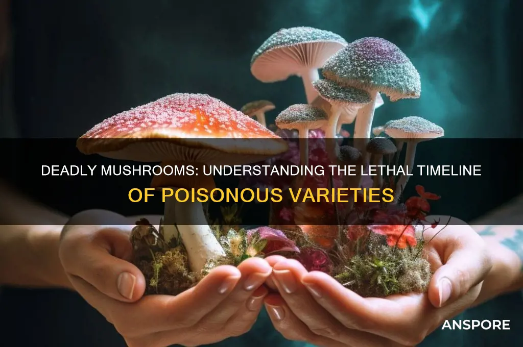 how long does it take for mushrooms to kill you