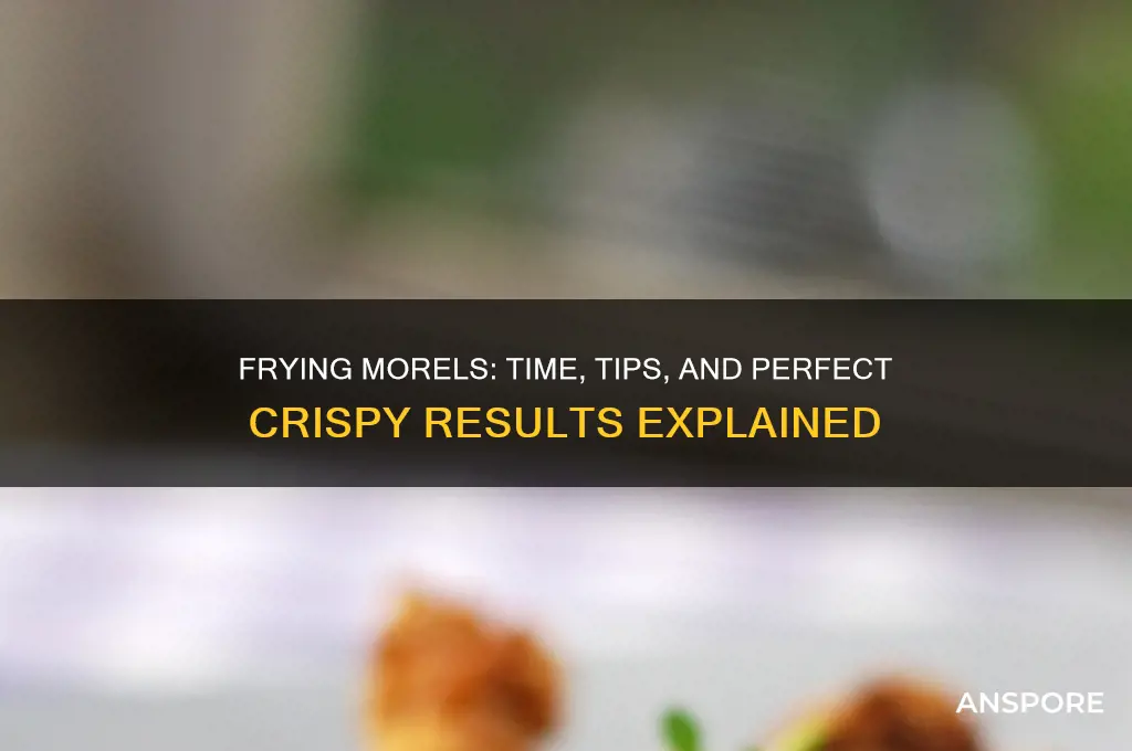 how long does it take to fry moral mushrooms