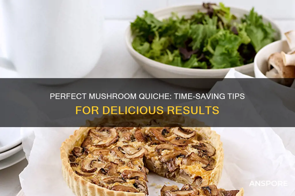 how long does it take to make mushroom quiche