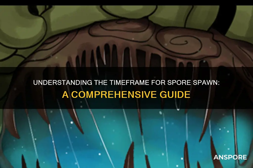 how long does it take to spawn spores