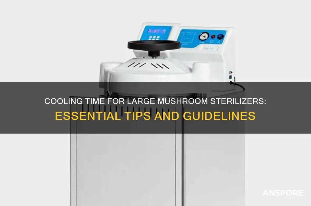 how long does large mushroom sterilizer have to cool